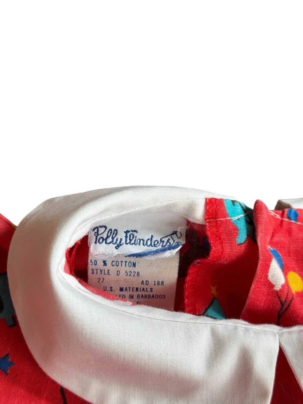 Vintage 90s Polly Flinders Circus Print Dress